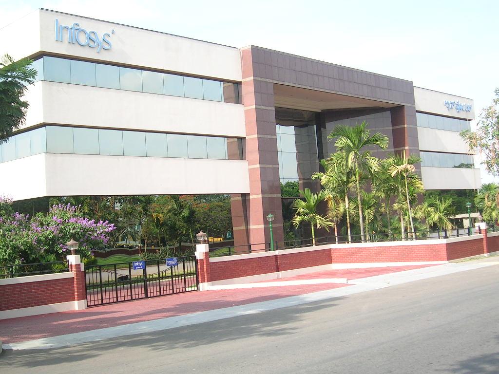 Infosys headquarters front view in Electronic City, Bengaluru